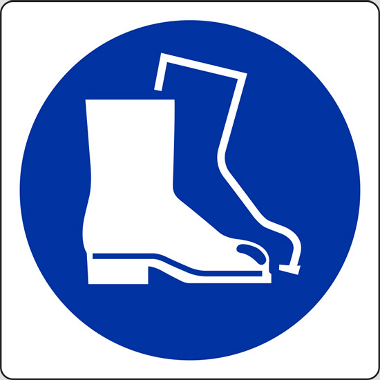 (e’obbligatorio indossare le calzature di sicurezza – wear safety footwear)