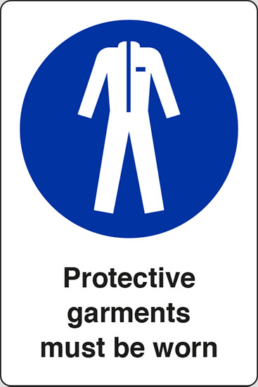 Protective garments must be worn