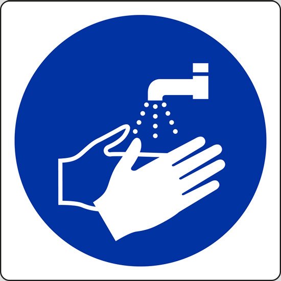 (e’ obbligatorio lavarsi le mani – wash your hands)