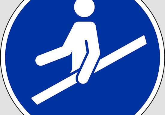 (use handrail)