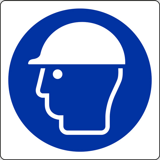 (e’ obbligatorio il casco di protezione – wear head protection)