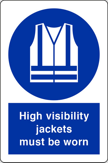 High visibility jackets must be worn