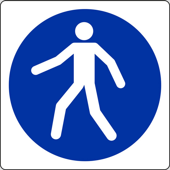 (e’ obbligatorio utilizzare il percorso pedonale – use this walkway)