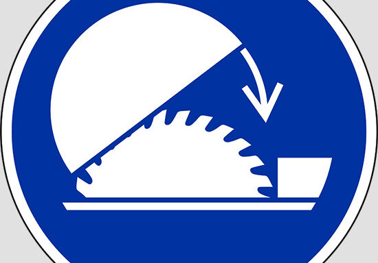 (use table saw adjustable guard)