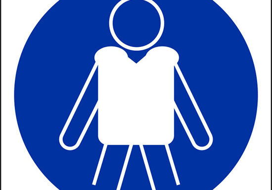 (indossare i dispositivi di galleggiamento personali – wear personal flotation devices)