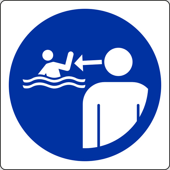 (tenere i bambini sotto sorveglianza nell’ ambiente acquatico – keep children under supervision in the aquatic environment)