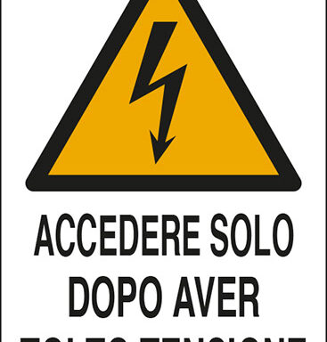 ACCEDERE SOLO DOPO AVER TOLTO TENSIONE