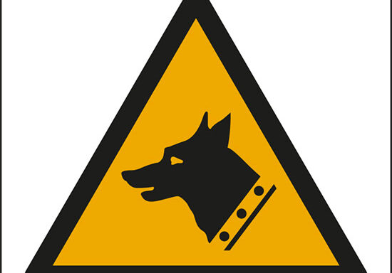 (pericolo cane da guardia – warning: guard dog)