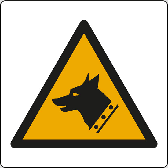 (pericolo cane da guardia – warning: guard dog)