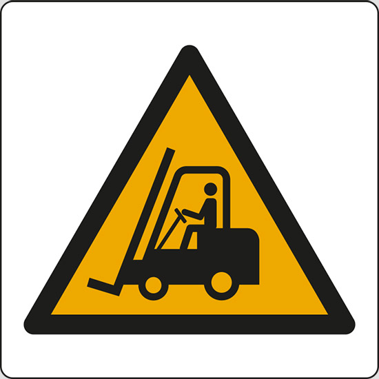 (pericolo carrelli elevatori ed altri veicoli industriali – warning: forklift trucks and other industrial vehicles)