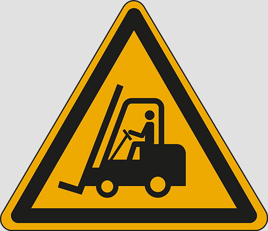 (warning: forklift trucks and other industrial vehicles)