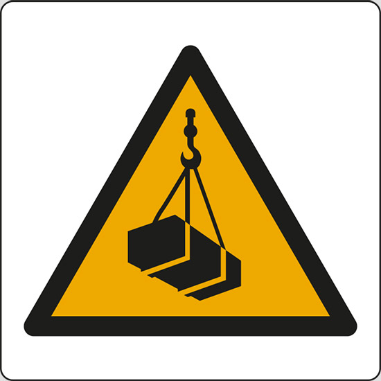 (pericolo carichi sospesi – warning: overhead load)