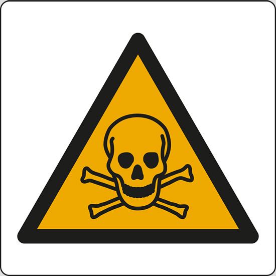 (pericolo sostanze tossiche – warning: toxic material)