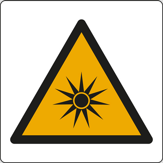 (pericolo radiazioni ottiche – warning: optical radiation)