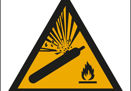 (pericolo bombola pressurizzata – warning: pressurized cylinder)