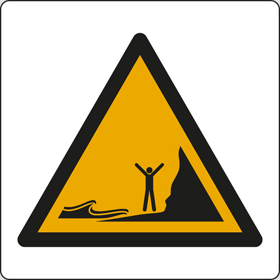 (attenzione; maree in ingresso – warning; incoming tides)