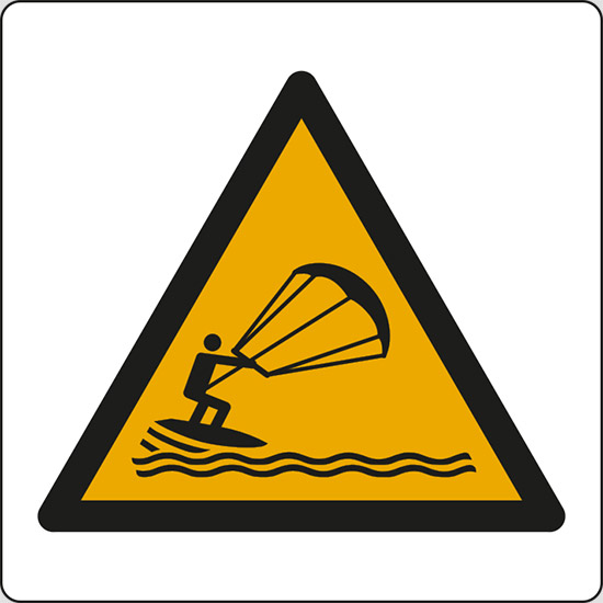 (attenzione; kite surfing – warning; kite surfing)
